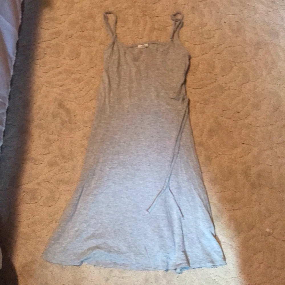 Grey wrap dress from garage XS